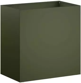 vidaXL Garten-Pflanzgef&auml;&szlig; olivgr&uuml;n 50x30x40cm kaltgewalzter Stahl