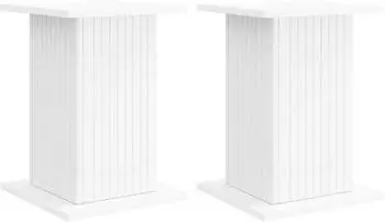 vidaXL Pflanzenst&auml;nder 2er-Set wei&szlig; 30,5x30x43cm Holzwerkstoff (899799)