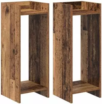 vidaXL Pflanzenst&auml;nder 2 Stk. Altholz 30x30x80cm (899591)