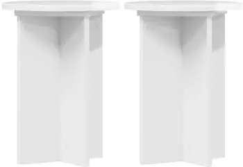 vidaXL Pflanzenst&auml;nder 2er-Set hochglanz wei&szlig; &Oslash;29,5x40cm
