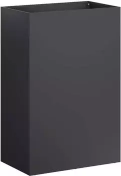 vidaXL Garten-Pflanzgefäß schwarz 40x30x75cm kaltgewalzter Stahl (8005498)