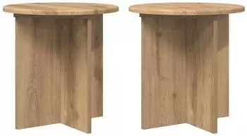 vidaXL Pflanzenst&auml;nder 2er-Set Artisan-Eiche 40x40x40cm (899734)