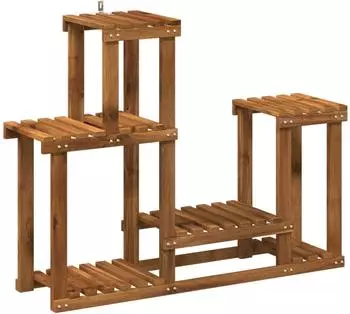 vidaXL Pflanzenst&auml;nder Akazienholz massiv, natur, 90x25x73cm