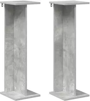 vidaXL Pflanzenst&auml;nder 2 Stk. betongrau 25x25,5x80,5cm (899649)
