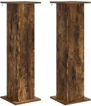 vidaXL Pflanzenst&auml;nder 2er-Set ger&auml;ucherte Eiche 30,5x30x100,5cm (899755)