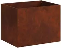 vidaXL Garten-Pflanzgef&auml;&szlig; Rostoptik 40 x 30 x 30 cm Wetterfeststahl
