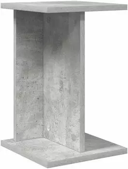 vidaXL Pflanzenst&auml;nder Holzwerkstoff betongrau 25x25,5x40,5cm