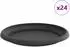 vidaXL Runde Blumenplatte 24er-Set, schwarz, Ø 23,5 cm, Kunststoff (42020325)