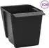 vidaXL Blumenboxen für Euro-Paletten 24 Stk. schwarz 13,5x9x9,5cm (42037223)