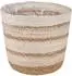 vidaXL Pflanzenkörbe Seegras, naturfarben/weiß/beige, 3er-Set (42012252)