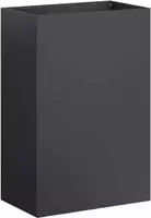 vidaXL Garten-Pflanzgef&auml;&szlig; Schwarz 50 x 30 x 75 cm Kaltgewalzter Stahl