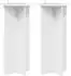 vidaXL Pflanzenständer hochglanz weiß 40x40x80cm, 2er-Set (899703)