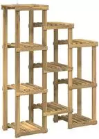 vidaXL Pflanzenst&auml;nder Wei&szlig; 85 x 30 x 114,5 cm Massivholz Akazie