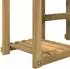 vidaXL Pflanzenständer weiß, 85x30x114,5 cm, Akazien-Massivholz (903107)
