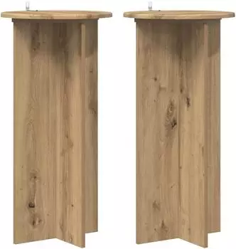 vidaXL Pflanzenst&auml;nder 2er-Set Artisan-Eiche 40x40x80cm (899707)