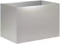 vidaXL Garten-Pflanzgef&auml;&szlig; Silber 60 x 40 x 40 cm Edelstahl