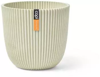 Capi Blumentopf Kugel Groove beige, 25x23cm (IGSW535)