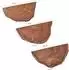 Finebuy Pflanzentreppe Wandregal 3er Set, Akazienholz Baumscheibe (FB98594)