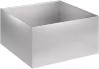 vidaXL Garten-Pflanzgef&auml;&szlig; Silber 60 x 60 x 30 cm Edelstahl