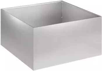 vidaXL Garten-Pflanzgef&auml;&szlig; Edelstahl silber 60x60x30cm (8005058)
