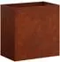 vidaXL Garten-Pflanzgefäß Rostoptik 50x30x50cm Wetterfeststahl (8005538)