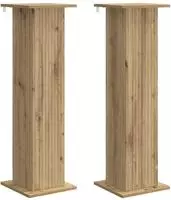 vidaXL Pflanzenst&auml;nder 2 stk. Artisan-Eiche 30,5 x 30 x 100,5 cm