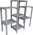 Mucola Blumentreppe Holz, grau