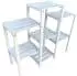 Mucola Blumentreppe Holz, grau