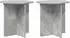 vidaXL Pflanzenständer 2er-Set betongrau 40x40x40cm Holzwerkstoff (899729)