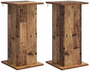 vidaXL Pflanzenst&auml;nder 2er-Set Altholz 30,5x30x60,5cm (899795)