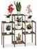 Relaxdays Blumenregal Pflanzenleiter Tannenholz, braun, 95x86x29cm (10026345_59)