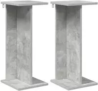 vidaXL Pflanzenst&auml;nder 2 Stk. Betongrau 25 x 25,5 x 60,5 cm