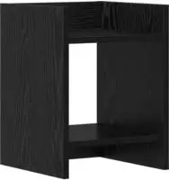 vidaXL Pflanzenst&auml;nder Schwarz Eichen-Optik 30 x 30 x 40 cm