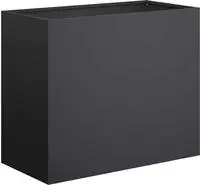 vidaXL Garten-Pflanzgef&auml;&szlig; Schwarz 60 x 30 x 50 cm Kaltgewalzter Stahl