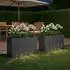 vidaXL Garten-Pflanzgefäß 2er-Set anthrazit 80x20x49cm (8005825)
