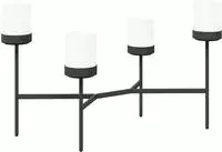 vidaXL Blumenst&auml;nder Wei&szlig; 125 x 55 x 81 cm PP und Stahl