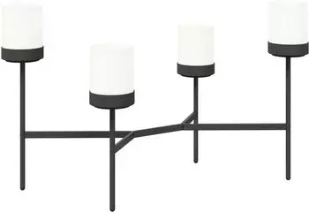 vidaXL Blumentreppe wei&szlig; 125x55x81cm PP und Stahl