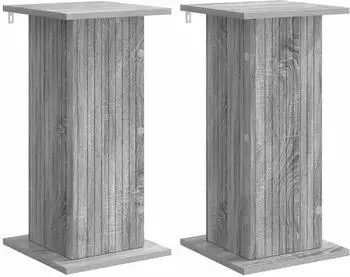 vidaXL Pflanzenständer 2er-Set grau Sonoma 30,5x30x60,5cm (899793)