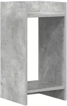 vidaXL Pflanzenständer Holzwerkstoff betongrau 30x30x60cm