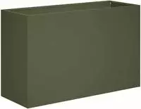 vidaXL Garten-Pflanzgef&auml;&szlig; Olivgr&uuml;n 80 x 30 x 40 cm Kaltgewalzter Stahl