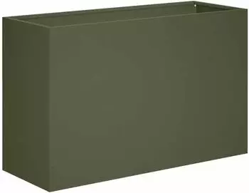 vidaXL Garten-Pflanzgef&auml;&szlig; olivgr&uuml;n 80x30x40cm kaltgewalzter Stahl (8005588)