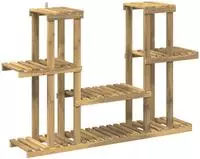 vidaXL Pflanzenst&auml;nder Wei&szlig; 123 x 25 x 78,5 cm Massivholz Akazie