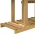 vidaXL Pflanzenständer weiß 123x25x78,5cm Akazienholz (903101)