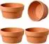 LuxusKollektion Terrakotta-Blumentöpfe 14x7cm mit Abflussloch, 4er-Set
