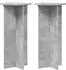 vidaXL Pflanzenständer 2er-Set betongrau 40x40x80cm Holzwerkstoff (899702)