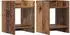 vidaXL Pflanzenständer 2-stufig, Holzwerkstoff, Altholz-Optik, 30x30x40cm (2 Stk.)