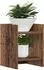 vidaXL Pflanzenständer 2-stufig, Holzwerkstoff, Altholz-Optik, 30x30x40cm (2 Stk.)
