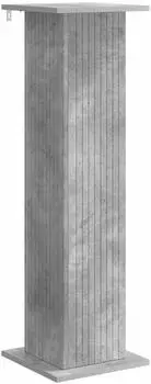 vidaXL Pflanzenst&auml;nder Holzwerkstoff betongrau 30,5x30x100,5cm (899750)