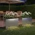 vidaXL Garten-Pflanzgefäß 2er-Set silber 80x30x49cm (8005845)