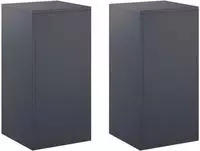 vidaXL Pflanzenst&auml;nder 2 pcs Anthrazit 30 x 30 x 60 cm
